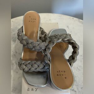 A New Day Metallic Braided Women's Sandals